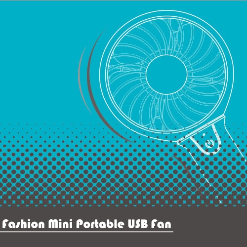 

Mini Portable USB Fan with 3 Level Adjustable Fan Speed with LED Light Handheld Fan with Silicone Handle