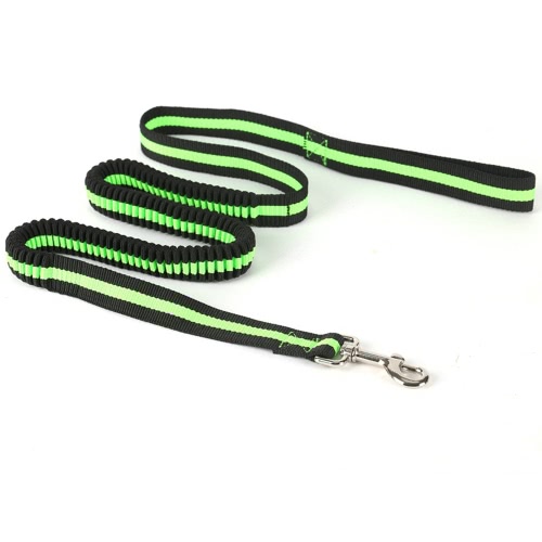 Noctilucent elástico ajustable Retractable plomo cuerda perros corriendo leash shock absorber restricciones duradera para mascotas chaleco