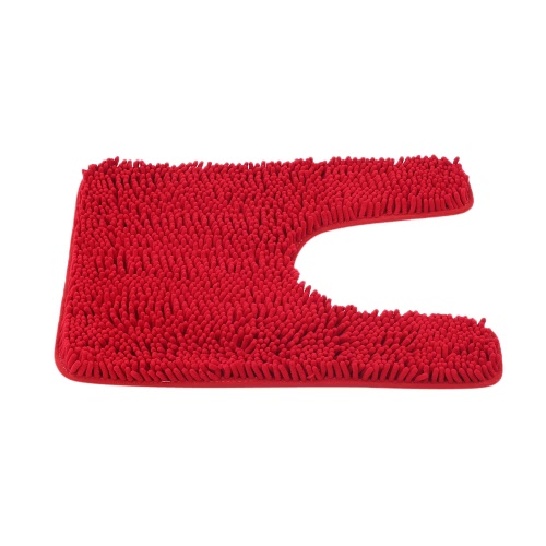 

50 * 60cm U-shaped Soft Chenille Bathroom Rug Non-slip Water Absorbent Shaggy Shower Mat Bathmat Bath Toilet Rug