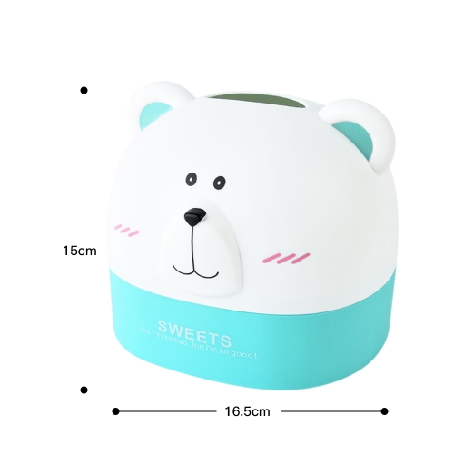 

Creative Plastic Paper Towel Box RB271 Polar Bear Tissue Box Desktop Animal Shaped Roll Paper Holder Cover