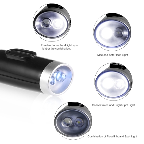 

Flexible Adjustable 4 LED Hug Light Neck Book Night Lamp Torch for Study Reading