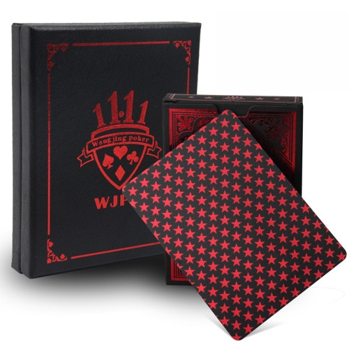 55 pçs / deck À Prova D 'Água de Luxo Preto Folha De Ouro Banhado A Pôquer Premium Matte Jogos De Tabuleiro De Plástico PVC Bronzeamento Jogando Cartas Set Casino (Ouro)