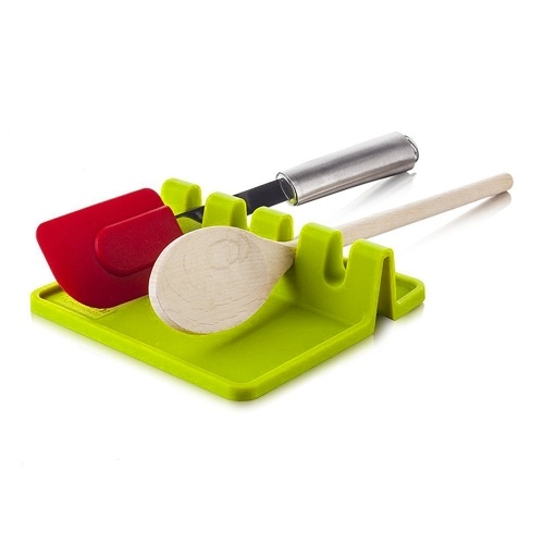 Silica Gel Soupe Louche Spatule Titulaire Rack De Stockage Cuillère Mat Napperon Outils De Cuisine