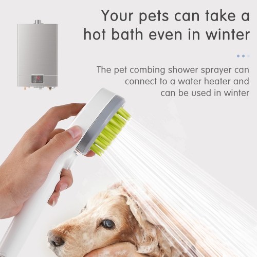 

Pet Combing Shower Sprayer Pet Dog Bathing Grooming Massage Brush Tool Water Sprinkler Brush for Dogs Cats