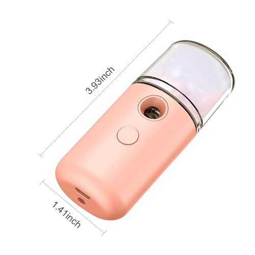 

Nano Facial Mister 30mL Face Humidifier Portable Cool Mist Facial Steamer SPA Moisturizing Hydrating Face Sprayer USB Rechargeable Handy Mist Sprayer