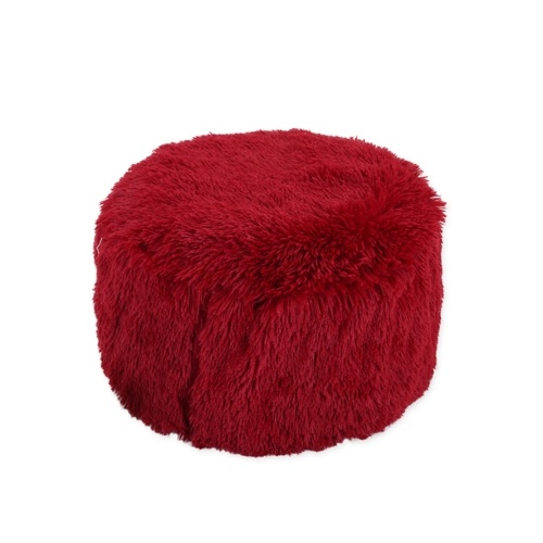 

Faux Fur Inflatable Chair Sofa Stool Pluffy Foot Rest Footstool