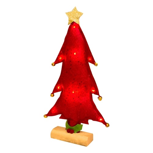 Christmas Trees with Light Xmas Ornaments