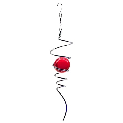 

Stainless Steel Mirror Face Crystal Ball Rotate Suspension Wind Chime Pendant