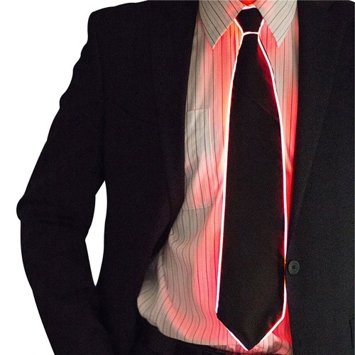 

Wire Tie Flashing LED Tie Costume Necktie Glowing DJ Bar Dance Carnival Party Tie Cool Props
