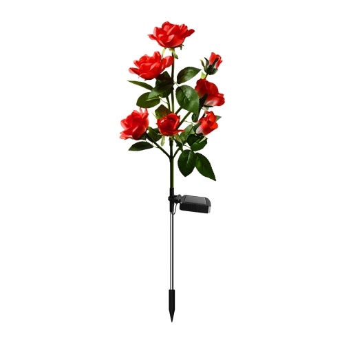 

Solar Flowers Lights Outdoor 7 Rose Decorative Stakes Lights