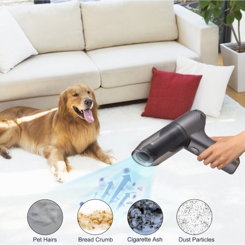 Handheld Vacuum Cordless 19000Pa Powerful Suction and Blowing 3 in 1 Dust Buster Air Blower and Hand Pump Vacuum Cleaner 120W High Power Wet and Dry Brushless Portable Cleaner Rechargeable Hand Held Vacuum Cleaner for Home Office Car 