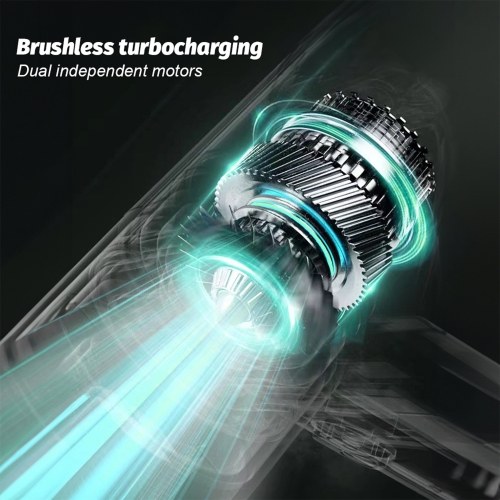 Handheld Vacuum Cordless 19000Pa Powerful Suction and Blowing 3 in 1 Dust Buster Air Blower and Hand Pump Vacuum Cleaner 120W High Power Wet and Dry Brushless Portable Cleaner Rechargeable Hand Held Vacuum Cleaner for Home Office Car 