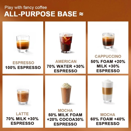 Electric Portable Coffee Maker Compatible with NS Pods and Ground Coffee 19 Bar 100W Wireless Heating Travel Espresso Coffee Maker Machine for Travel / Camping / Office / Home 