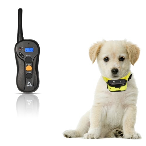 

PATPET Rechargeable Remote Dog Training Collar Safe Humane Vibration Shock Effective Anti Bark Collar with 16 Sensitivity Level Pr