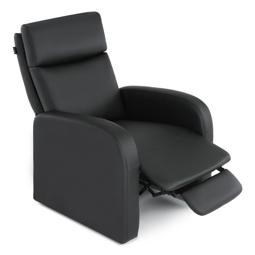 iKayaa moderne confortable Salon Fauteuil inclinable cuir canapé chaise