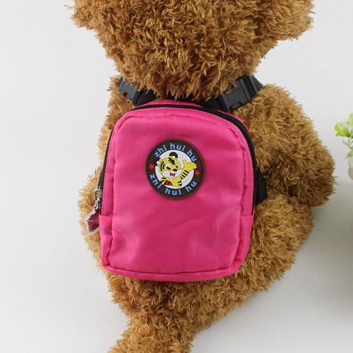 

Cute Pet Backpack Dog Self Mini Backpacks Travel Outdoor Puppy Saddle Bag Back Pack Saddlebag with Lead Leash for Small Medium Dog