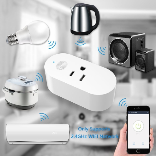 

WiFi Smart Plug Mini Timing Switch Remote Control Outlet with Energy Monitoring Works with Amazon Alexa Echo and Google Assistant