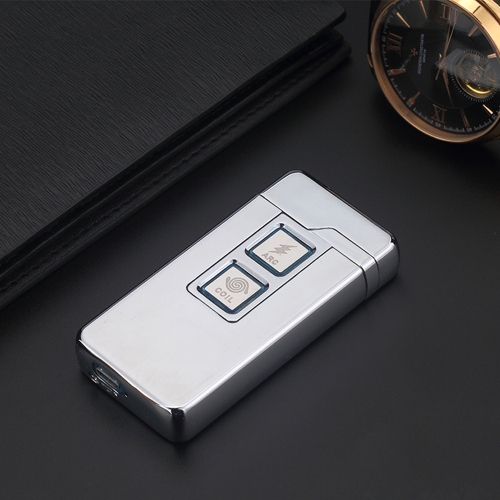 

USB Rechargeable Electronic Hit Fire Machine Windproof Dual-purpose Flameless Metal Smoking Cigarette Lighters