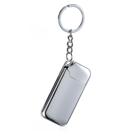 

USB перезаряжаемая двухсторонняя электронная машина пожара удара Windproof беспламенная мини-брелок для курения металла с нагревательной проволокой