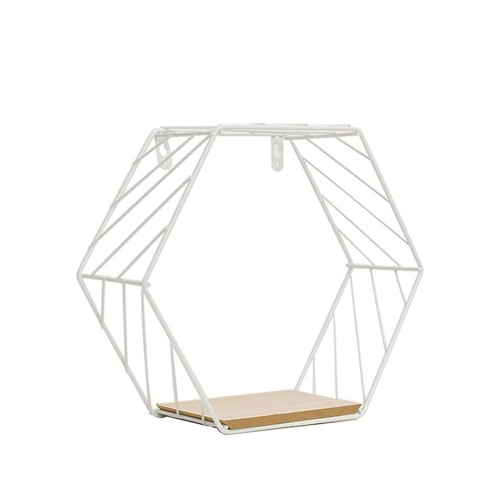 Attaccapanni semplice a muro in ferro esagonale