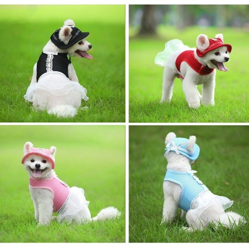 

Собака Кошка Pet Mesh Vest Harness Dress Короткая юбка Туту платье для собак Кошки Щенок Котенок