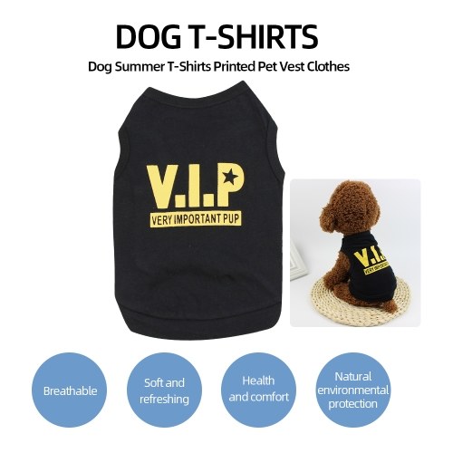 

Dog Shirt Dog T-Shirts Dog Summer Clothes Printed Pet Vest
