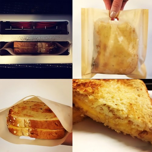 

Toaster Bag Non-Stick Reusable Heat Resistant PTFE Toaster Bag for Grilled Cheese Sandwich Bread