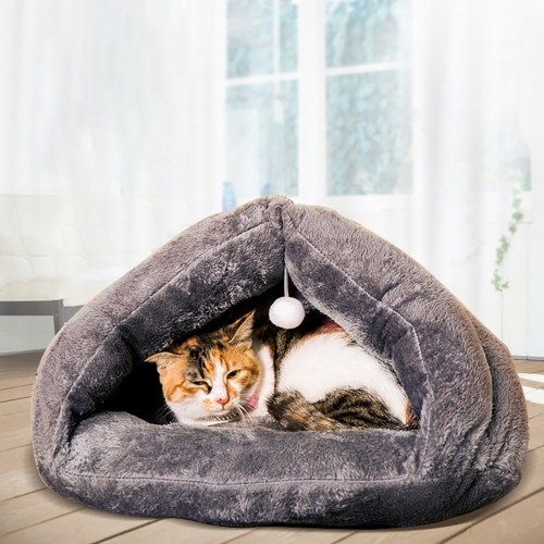 

Pet Cat Dog Soft Warm Nest Kennel Bed Cave House Sleeping Bag Mat Pad Tent Pets Winter Warm Cozy Bed