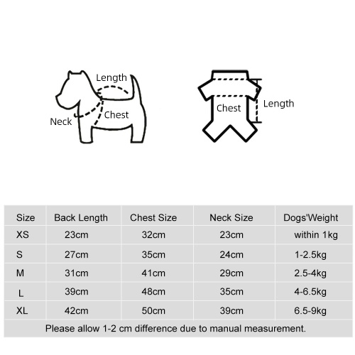 

Dog Shirt Dog T-shirt Dog Spring&Autumn Clothes