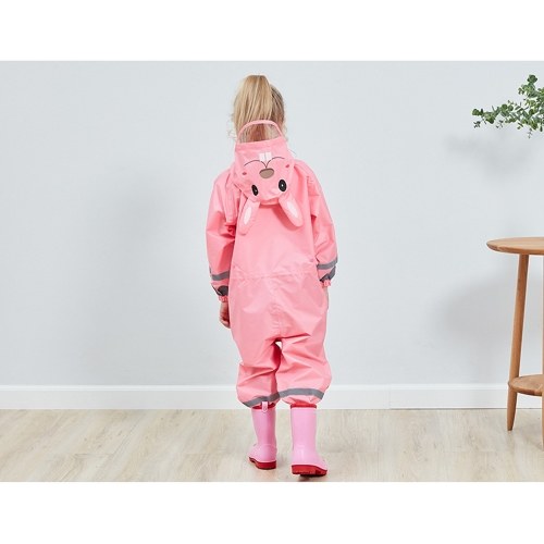

Kids Raincoat Breathable Rainwear Waterproof Raincoat For Children Boys Girls Students Rainsuit Hooded High Visibility Reflective Raincoat