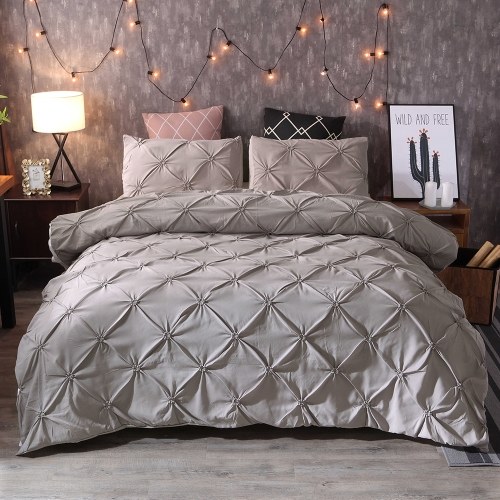 

Bedding Set Silk Flower Pillowcase Bed Sheet