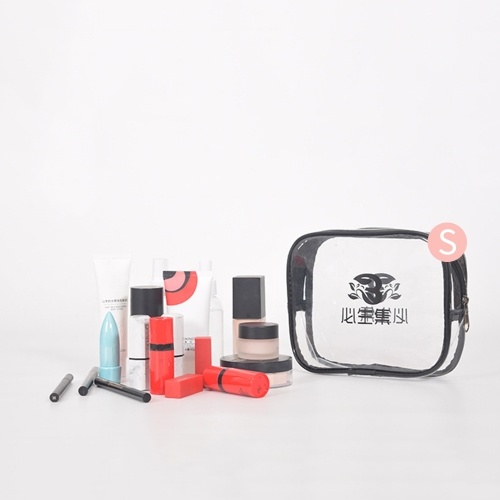 

Transparent Portable PVC Travel Bag Clear Waterproof Cosmetic Makeup Wash Storage Zippered Bag Pounch