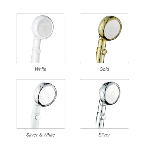 

3 Spray Settings Shower Head with ON/Off Pause Switch Water Saving High Pressure Handheld Showerhead G1/2 Adjustable Bathroom Shower Head Bath Handheld Shower Head Replacement