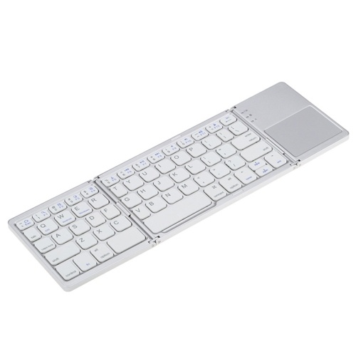 

Foldable BT Wireless Keyboard Pocket Size Portable Mini BT Wireless Keyboard with Touchpad for Android, Windows, PC, Tablet