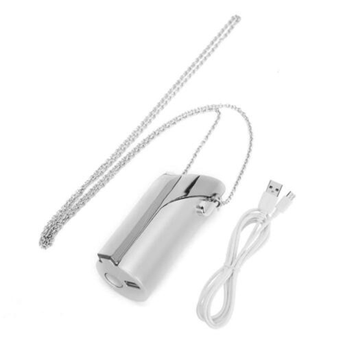 

Personal Air Purifier Necklace Portable Freshener Wearable USB Charge Sound Phonograph