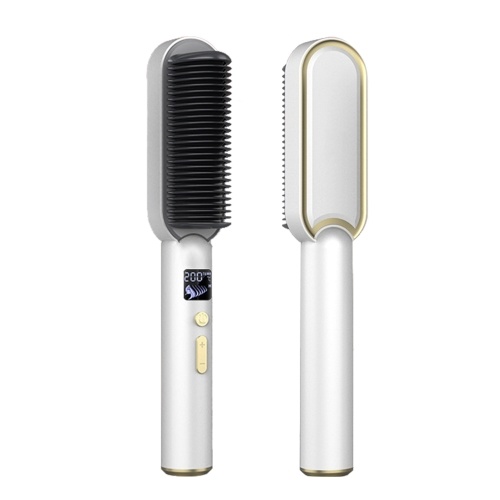 

Ionic Straightener Brush PTC Heated Hair Straightener