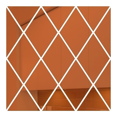 

Wall Decals Wall Sticker Diamond Mirror Reflective Design