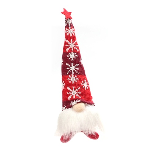 

Light-Up Gnome Christmas Ornament Sitting Coffee Bar/Home Decor Gnome Plush Doll with LED Light Christmas Decor, Red Short Legs