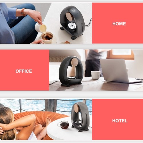 Semi-automatic Coffee Maker for Home 240ml 85 Degrees Constant Temperature 1400W Silent Portable Americano Coffee Maker Machine Brew for Coffee Powder Tea-leaf 