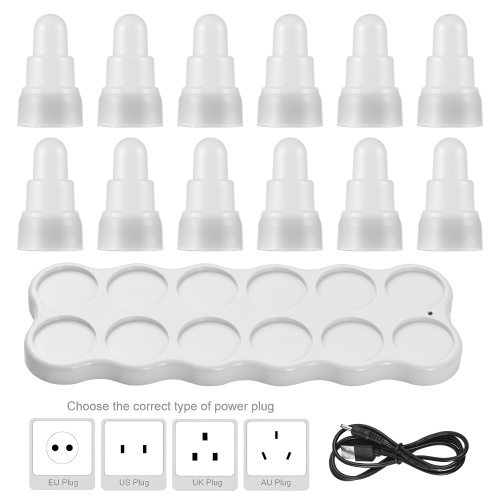 12 Pack Flameless Candles Led Candles Flickering USB Operated Electric Cordless Fake Candles Tea Lights for Room Party Votive Anniversary Wedding Festival Decor Gift Ideas 