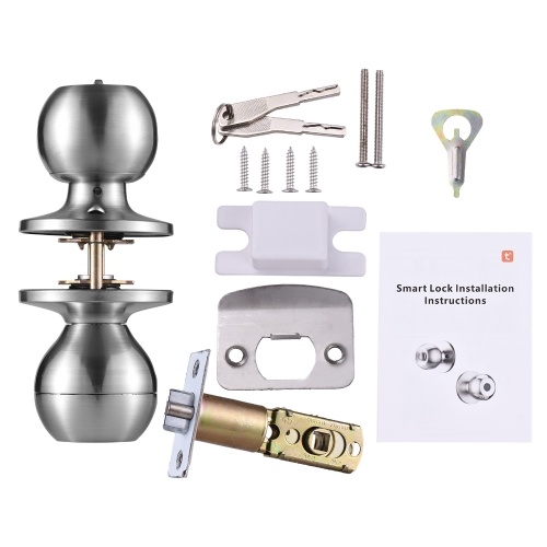 Smart Lock Keyless Entry Door Lock Fingerprint Door Knob TY App Remote Operation Type-C Port Rechargeable Battery BT 3-in-1 Fingerprint/Key/App Door Lock for 35-55mm Office Home Bedroom Door