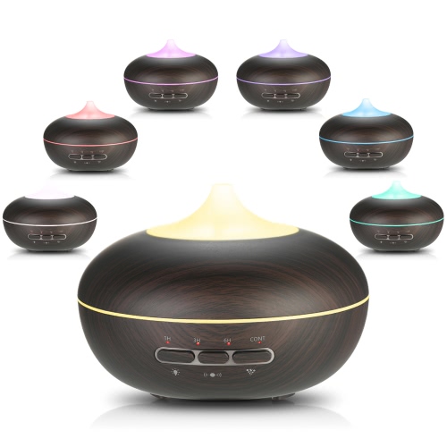 

300ml Aroma Essential Oil Diffuser with Microwave Induction Ultrasonic Humidifier Air Purifier Mist Maker with 7 Colors LED Light