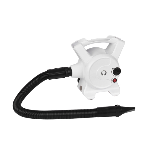 

3.2HP 2400W Dog Cat Hair Dryer Бесступенчатый регулируемый нагреватель вентилятора с 3 концентраторами ветра Аксессуары для ухода