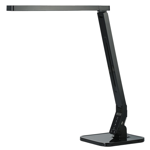 

LED Desk Lamp Eye Protection Smart Table Lamps Desklight Support Touching Brightness Color Temperature Control Light Foldable Rotatable Dimmable 1.5A USB Charging