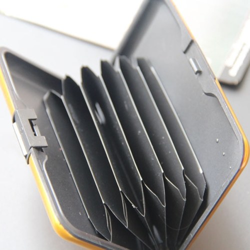 

Aluminum Alloy Multicolor Pocket Credit Card Holder Case for Outdoor Activity Colorful Antimagnetic Name Card Box