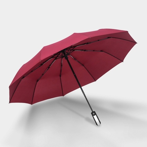 

10-Rib Автоматический Tri-fold Umbrella Деловые люди и женщины Складной зонт