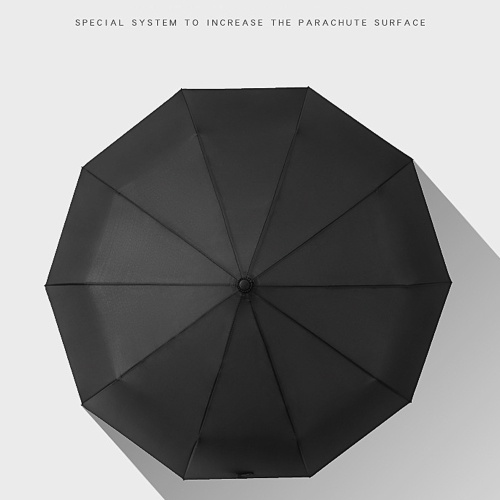 

10-Rib Автоматический Tri-fold Umbrella Деловые люди и женщины Складной зонт