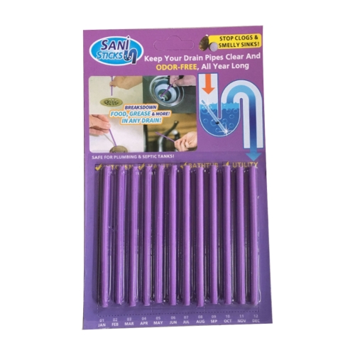 12 / Pack Sani Sticks hält Abflüsse und Rohre klar und Geruch wie im Fernsehen gesehen