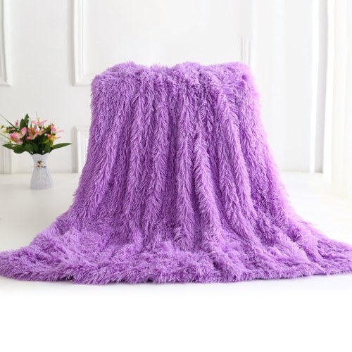 

Long Fur Throw Blanket Super Soft Long Shaggy Faux Fur