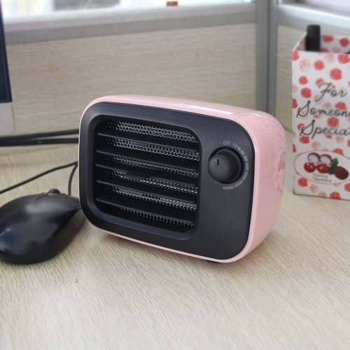 

PTC Ceramic Heater Mini Portable Constant Temperature Heater Home Office Bedroom Desktop Energy-Saving Fan Heater with Overheat Protection
